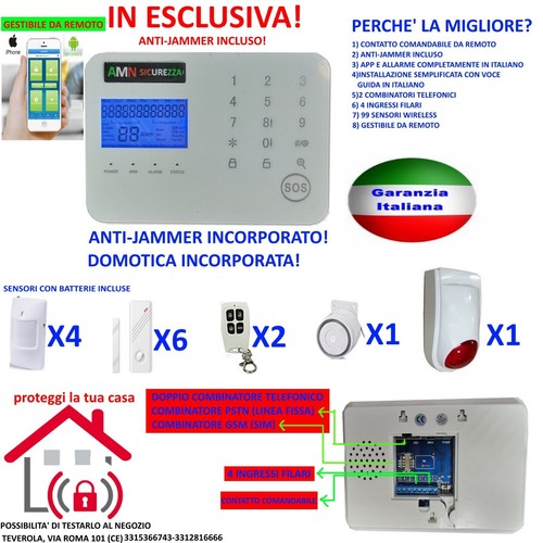 Kit antifurto allarme per - kit,