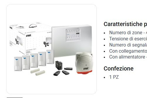 Kit completo allarme antifurto - allarme,